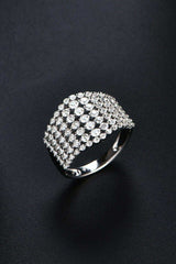 1.21 Carat Moissanite 925 Sterling Silver Ring - Trendsi - Flyclothing LLC