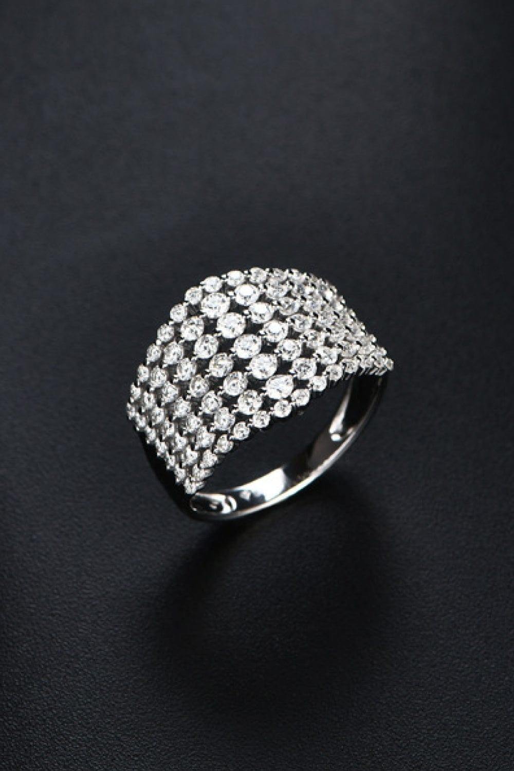 1.21 Carat Moissanite 925 Sterling Silver Ring - Trendsi