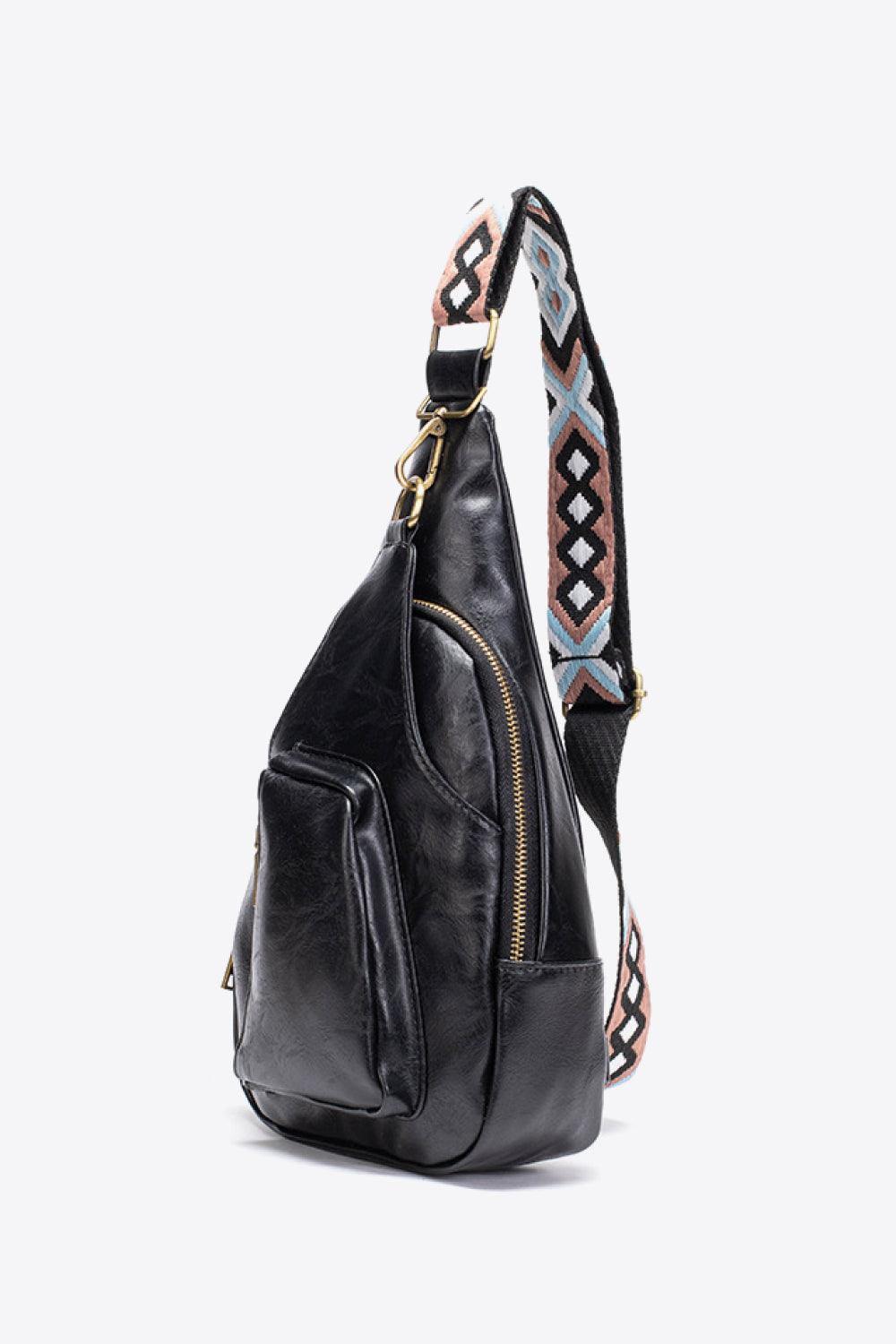 All The Feels PU Leather Sling Bag - Trendsi