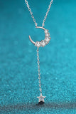 Star & Moon Moissanite Necklace - Trendsi