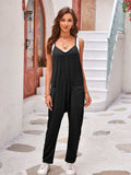Spaghetti Strap Jumpsuit with Pockets - Trendsi - Flyclothing LLC