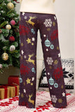 Christmas Straight Leg Pants - Trendsi - Flyclothing LLC