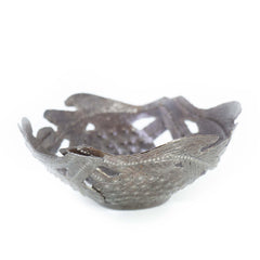 Decorative Drum Art Bowl or Votive, Fruit on Vine - Haitian Artisans