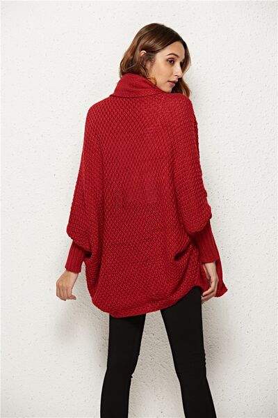 Open Front Batwing Sleeve Cardigan - Trendsi - Flyclothing LLC