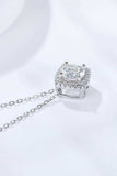 1 Carat Moissanite Geometric Pendant Necklace - Trendsi - Flyclothing LLC