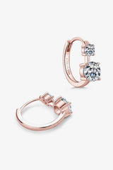 1.3 Carat Moissanite 925 Sterling Silver Earrings - Trendsi