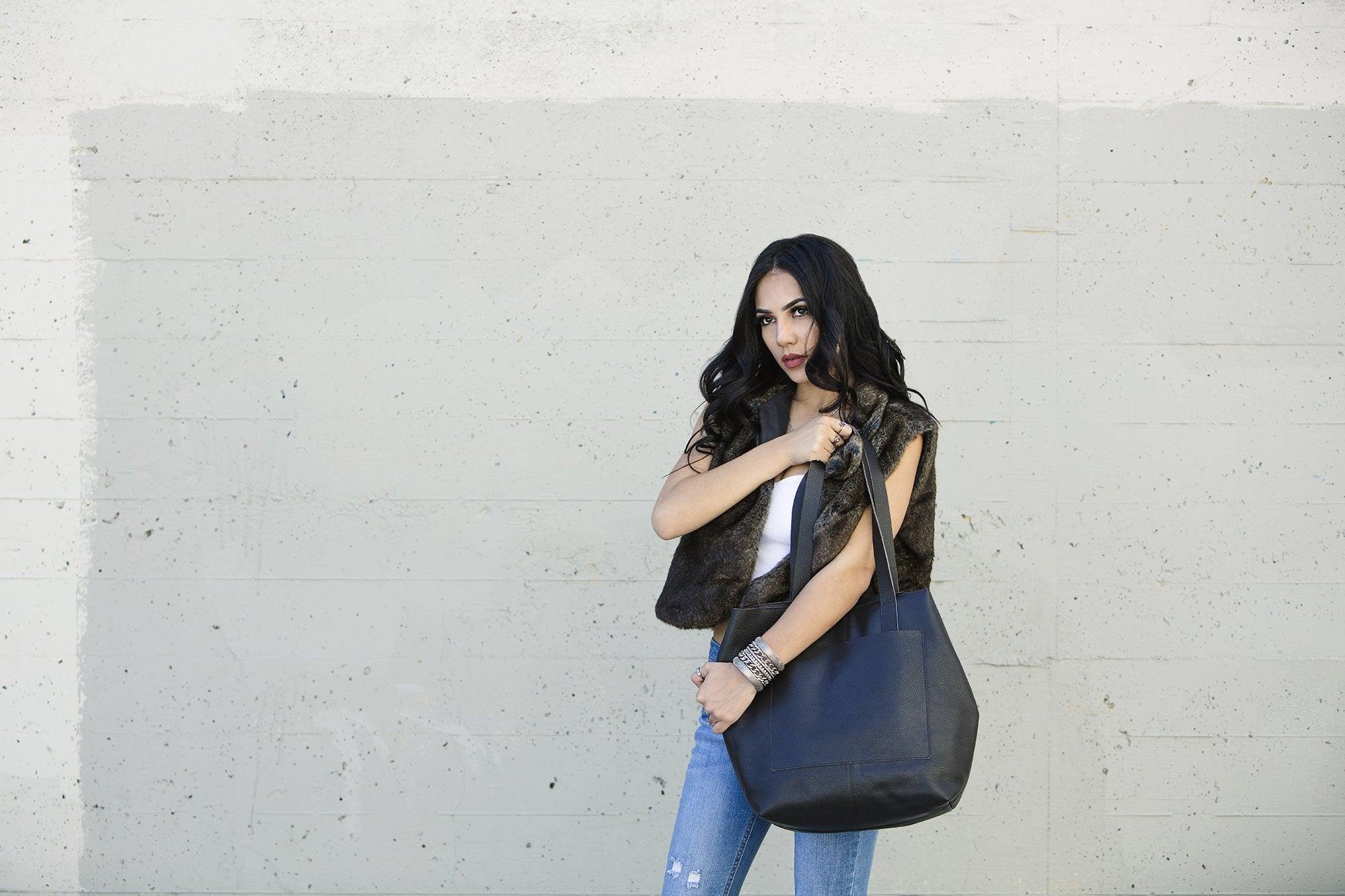 Kiko Leather Journalist Tote - Kiko
