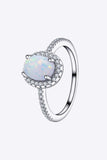 Opal 925 Sterling Silver Halo Ring - Trendsi - Flyclothing LLC