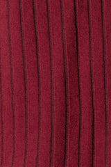 Basic Bae Full Size Ribbed Round Neck Long Sleeve Slit Top - Trendsi - Flyclothing LLC