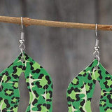 Leopard Lip Shape Leather Earrings - Trendsi - Flyclothing LLC