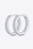 Moissanite 925 Sterling Silver Huggie Earrings - Trendsi - Flyclothing LLC