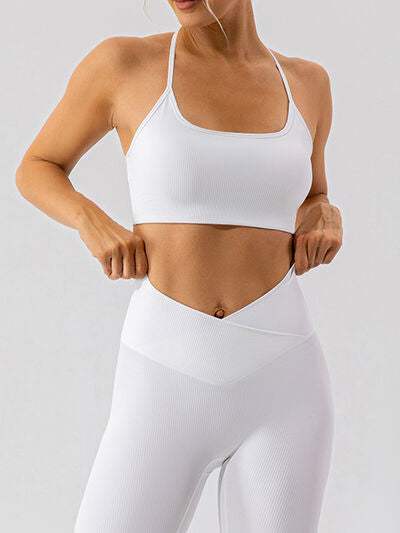 Spaghetti Strap Active Bra - Trendsi - Flyclothing LLC