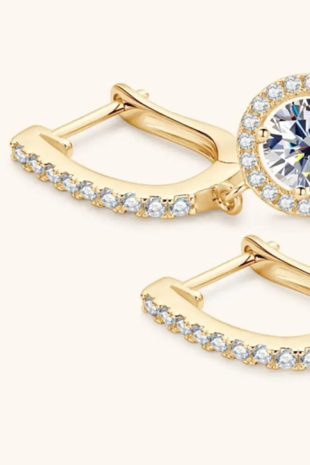 2 Carat Moissanite 925 Sterling Silver Drop Earrings - Trendsi - Flyclothing LLC