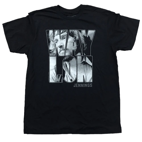 Waylon Jennings Portrait T-Shirt - Jim Marshall