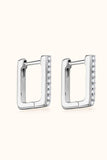 Moissanite Geometric 925 Sterling Silver Earrings - Trendsi - Flyclothing LLC