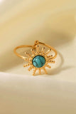 Natural Stone Sun Shape Open Ring - Trendsi - Flyclothing LLC
