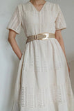 Irregular Buckle Braid Belt - Trendsi