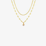 Titanium Steel Double-Layered Necklace - Trendsi - Flyclothing LLC