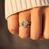 Heart Shape Irregular 925 Sterling Silver Ring - Trendsi - Flyclothing LLC