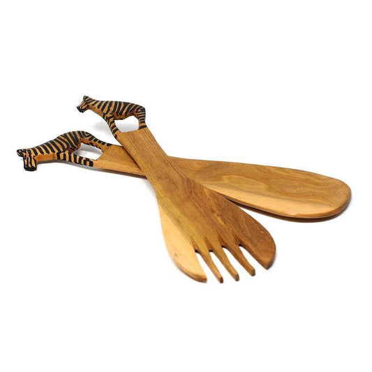 Zebra Salad Serving Set - Flyclothing LLC