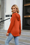 Long Sleeve Hooded Blouse - Trendsi - Flyclothing LLC