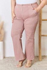 RISEN Full Size High Rise Ankle Flare Jeans - Trendsi - Flyclothing LLC