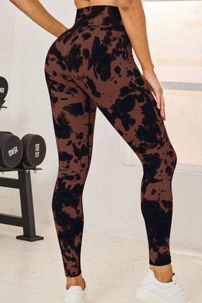 Tie-Dye High Waist Active Leggings - Trendsi - Flyclothing LLC