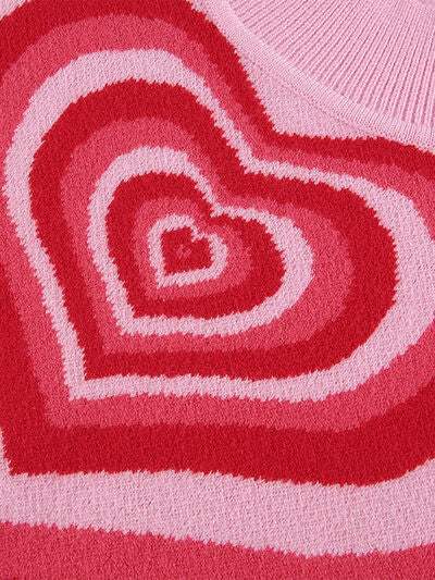 Heart Mock Neck Sweater Vest - Trendsi - Flyclothing LLC