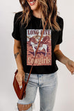 LONG LIVE COWGIRLS Graphic Tee - Trendsi