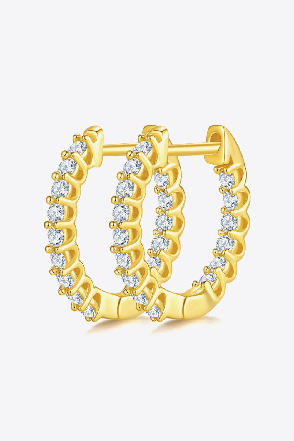 Moissanite 925 Sterling Silver Earrings - Flyclothing LLC
