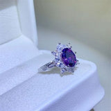 2 Carat Moissanite 925 Sterling Silver Ring - Trendsi
