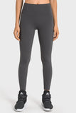 High-Rise Wide Waistband Yoga Leggings - Trendsi
