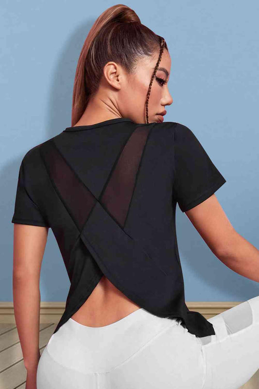 Round Neck Short Sleeve T-Shirt - Trendsi