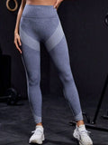 Striped High Waist Active Pants - Trendsi