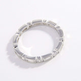 925 Sterling Silver Geometric Shape Zircon Ring - Trendsi - Flyclothing LLC