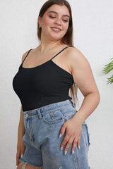 Basic Bae Full Size Round Neck Slim Cami - Trendsi - Flyclothing LLC