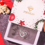 Heart Shape Inlaid Zircon 925 Sterling Silver Necklace - Trendsi