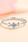 Moissanite Heart 925 Sterling Silver Ring - Flyclothing LLC