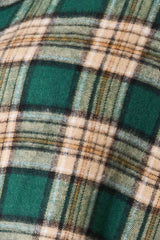 Double Take Plaid Collared Neck Long Sleeve Shirt - Trendsi - Flyclothing LLC