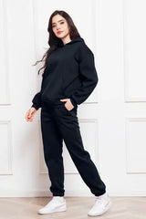 Drop Shoulder Long Sleeve Hoodie and Pants Set - Trendsi - Flyclothing LLC