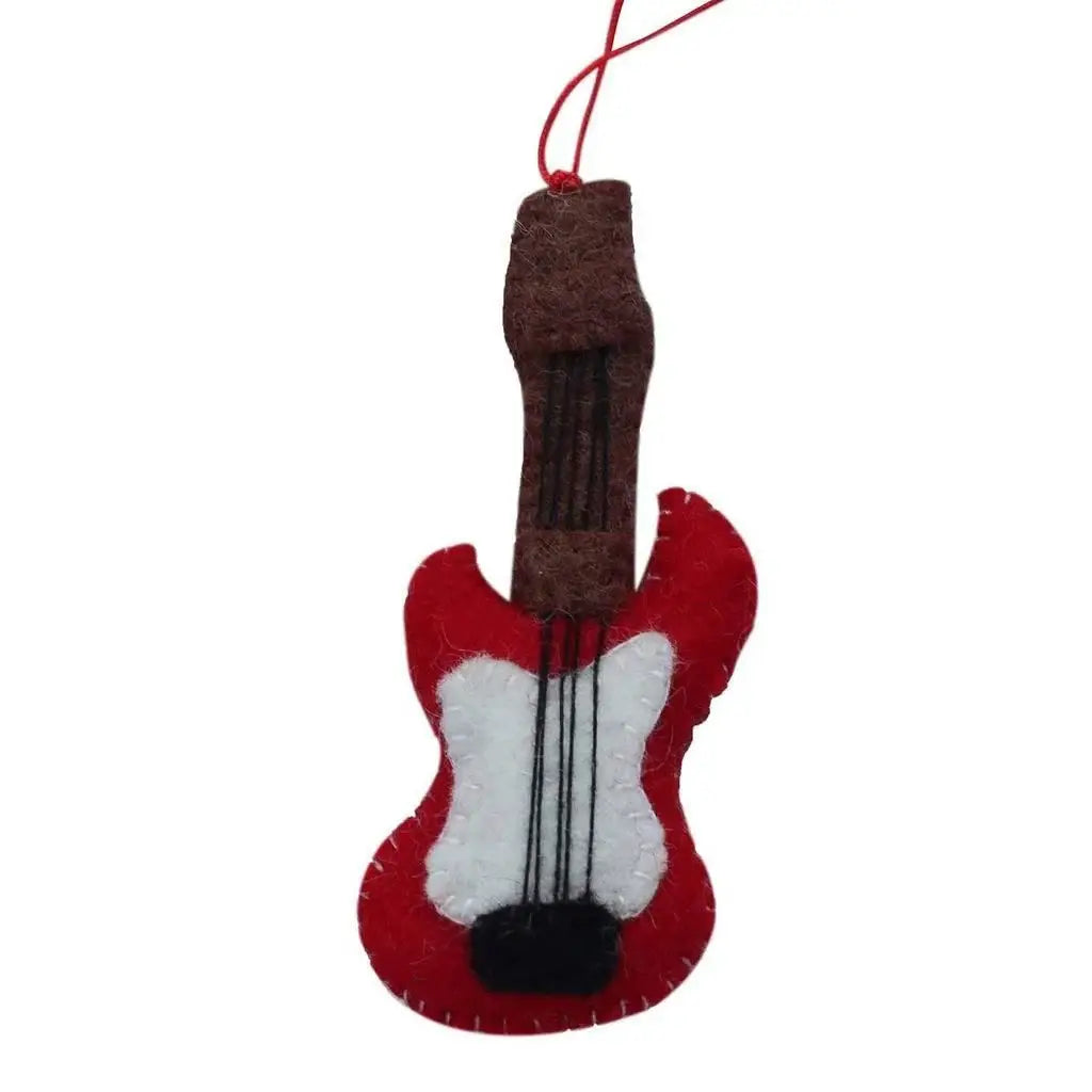 Guitar Felt Ornament - Global Groove (H) - Global Groove (H) - Flyclothing LLC