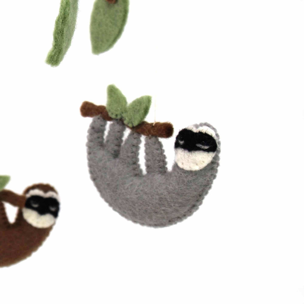 Hand Crafted Felt Sloth Mobile - Global Groove Direct - Flyclothing LLC