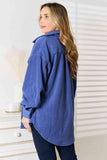 Heimish Cozy Girl Full Size Button Down Shacket - Trendsi