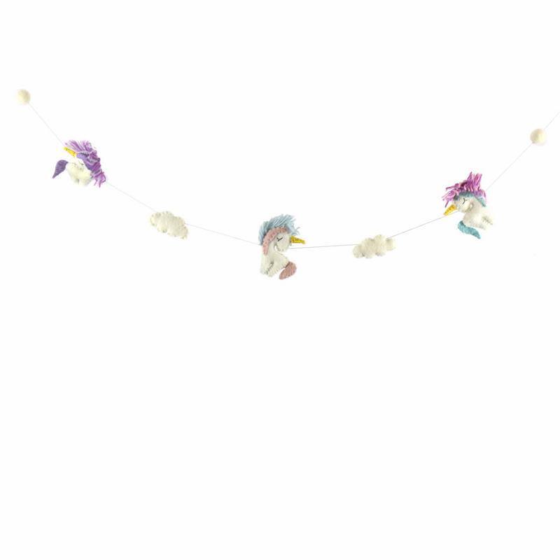 Felt Unicorn Garland - Global Groove - Global Groove