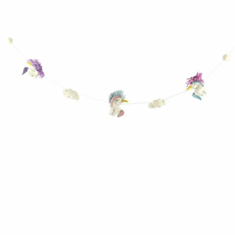 Felt Unicorn Garland - Global Groove - Global Groove - Flyclothing LLC