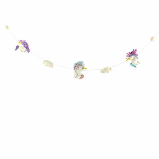 Felt Unicorn Garland - Global Groove - Global Groove