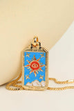 Tarot Card Pendant Copper Necklace - Trendsi - Flyclothing LLC