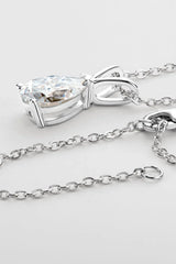 1.5 Carat Moissanite Pendant 925 Sterling Silver Necklace - Trendsi - Flyclothing LLC