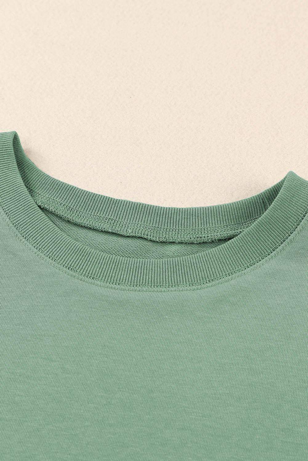 Side Slit Drop Shoulder Sweatshirt - Trendsi - Flyclothing LLC