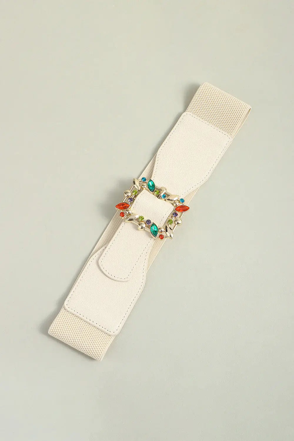 Multicolored Leaf Buckle Elastic Belt - Trendsi - Flyclothing LLC